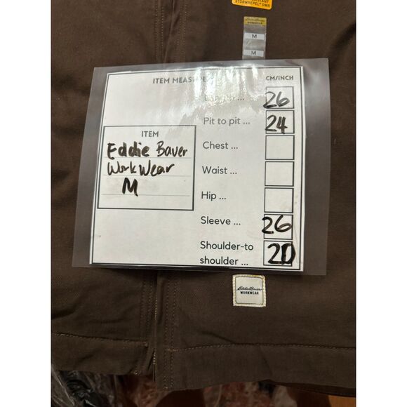 Eddie Bauer NWT Sz M Bark Men's Multi-pocket Berber Lined Workwear Jacket - Picture 7 of 14